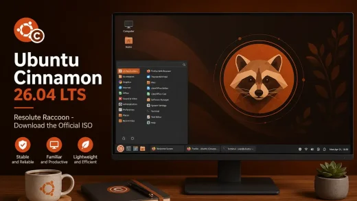 Ubuntu cinnamon 26 04 lts iso cover - Ubuntu Cinnamon 26.04 LTS - Official ISO Download, Cinnamon 6.4