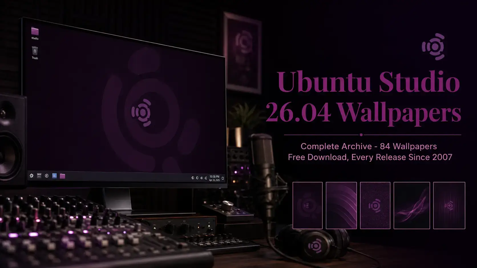 Ubuntu studio 26 04 backgrounds pack cover - Ubuntu Studio 26.04 Wallpapers - Official Collection