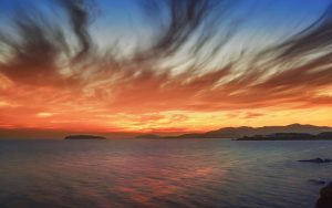 Bohai sea sunset - Ubuntu Kylin 26.04 Wallpapers - Official Chinese-Themed Collection