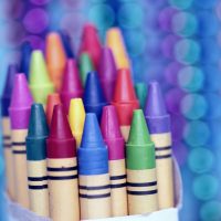 Edubuntu 26.04 alexander grey a bunch of crayons are lined up in a cup