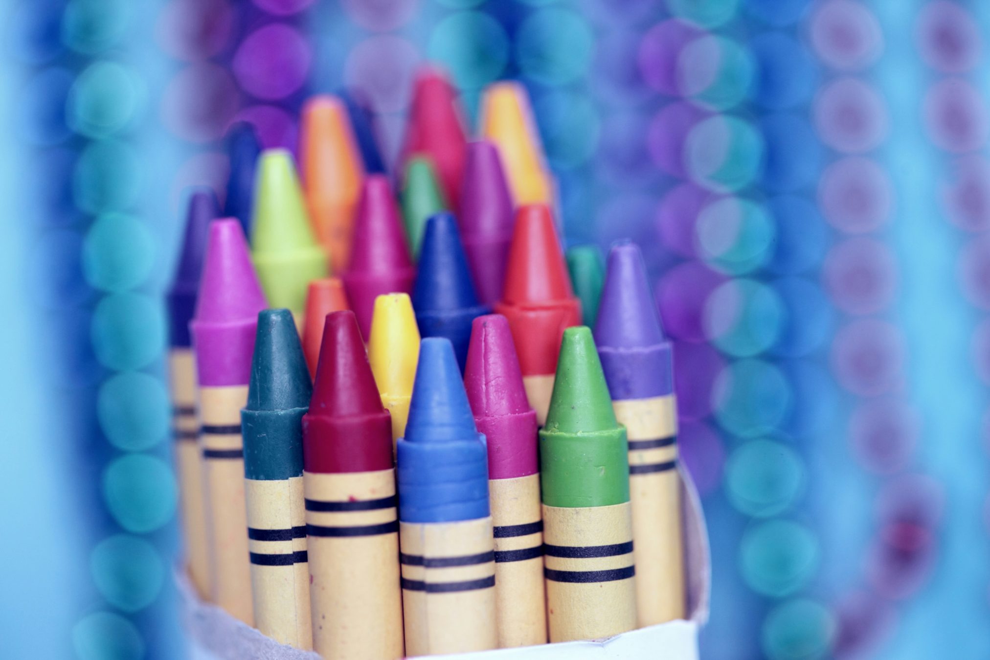 Edubuntu 26.04 alexander grey a bunch of crayons are lined up in a cup - Edubuntu 26.04 Wallpapers - Official Education-Themed Collection