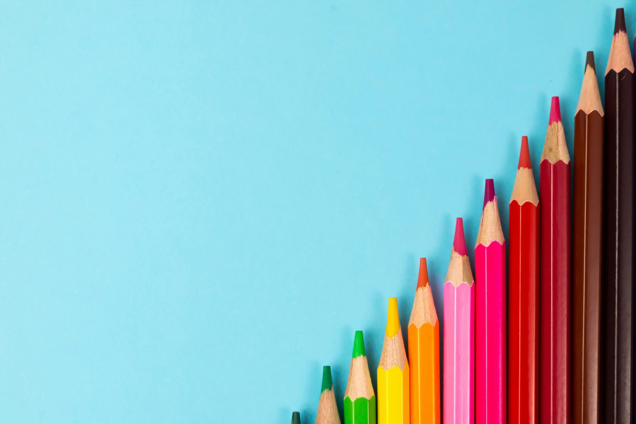 Edubuntu 26.04 tamanna rumee pink yellow green and blue color pencils - Edubuntu 26.04 Wallpapers - Official Education-Themed Collection