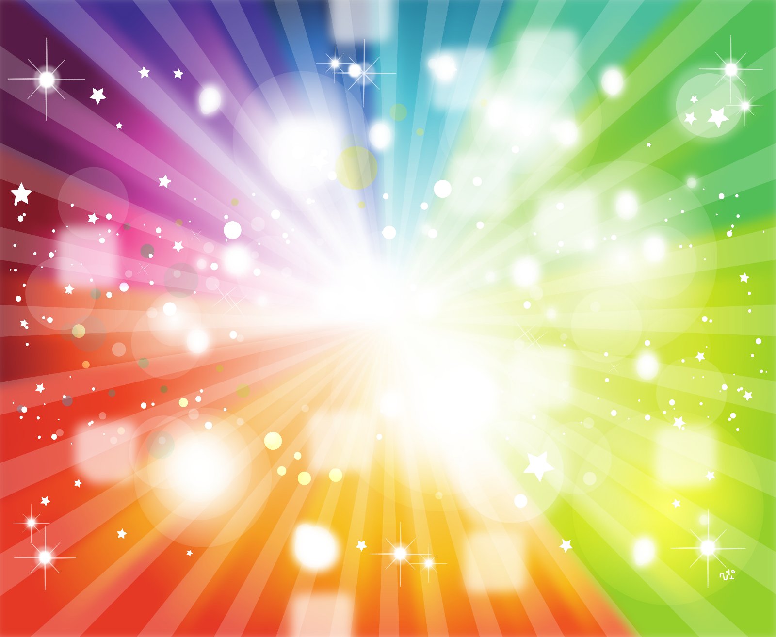 Edubuntu rainbow burst - Edubuntu 26.04 Wallpapers - Official Education-Themed Collection