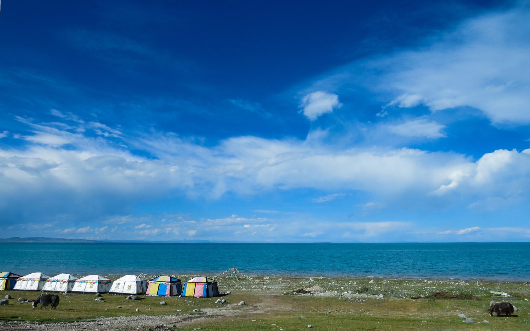 Folks next to sea - Ubuntu Kylin 26.04 Wallpapers - Official Chinese-Themed Collection
