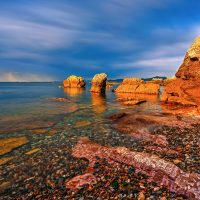 The sea in the morning