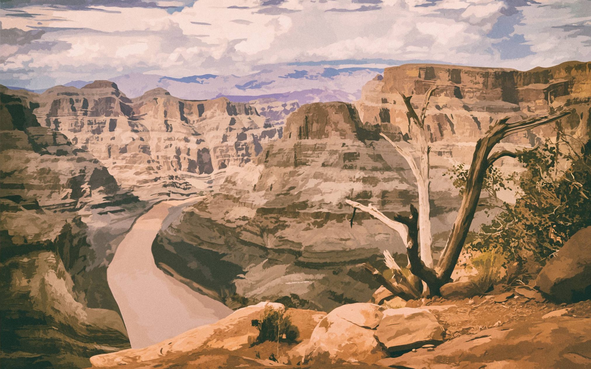 The yellow river - Ubuntu Kylin 26.04 Wallpapers - Official Chinese-Themed Collection