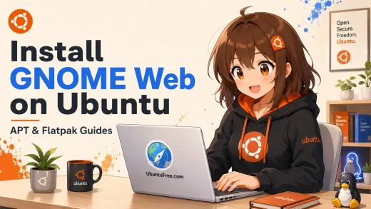 Gnome web browser setup guide cover - How to Install GNOME Web on Ubuntu 26.04 - Complete Setup Guide