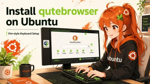 Qutebrowser install guide on linux ubuntu cover - How to Install Qutebrowser on Ubuntu 26.04 - Complete Setup Guide