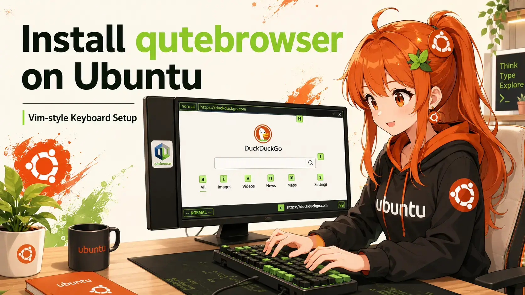 Qutebrowser install guide on linux ubuntu cover - How to Install Qutebrowser on Ubuntu 26.04 - Complete Setup Guide