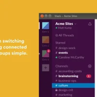 Switch teams in slack