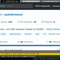 Qutebrowser complete task