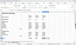 Libreoffice calc screenshot - How to Install LibreOffice on Ubuntu 26.04 - Complete Guide