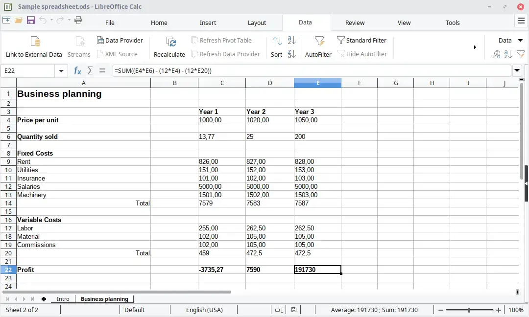 Libreoffice calc screenshot - How to Install LibreOffice on Ubuntu 26.04 - Complete Guide