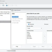 Libreoffice database screenshot