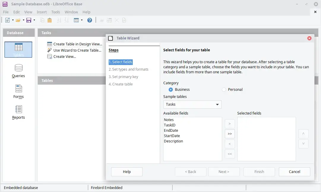 Libreoffice database screenshot - How to Install LibreOffice on Ubuntu 26.04 - Complete Guide