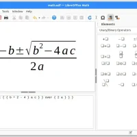 Libreoffice math screenshot