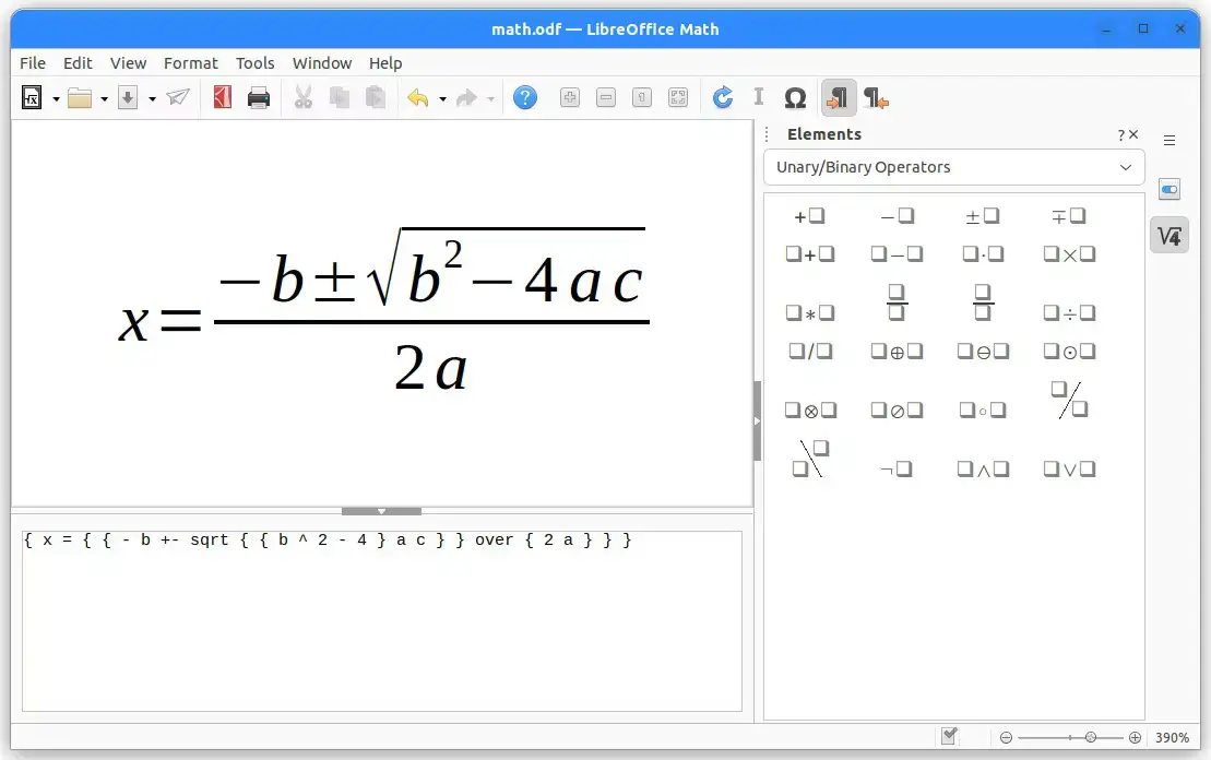 Libreoffice math screenshot - How to Install LibreOffice on Ubuntu 26.04 - Complete Guide