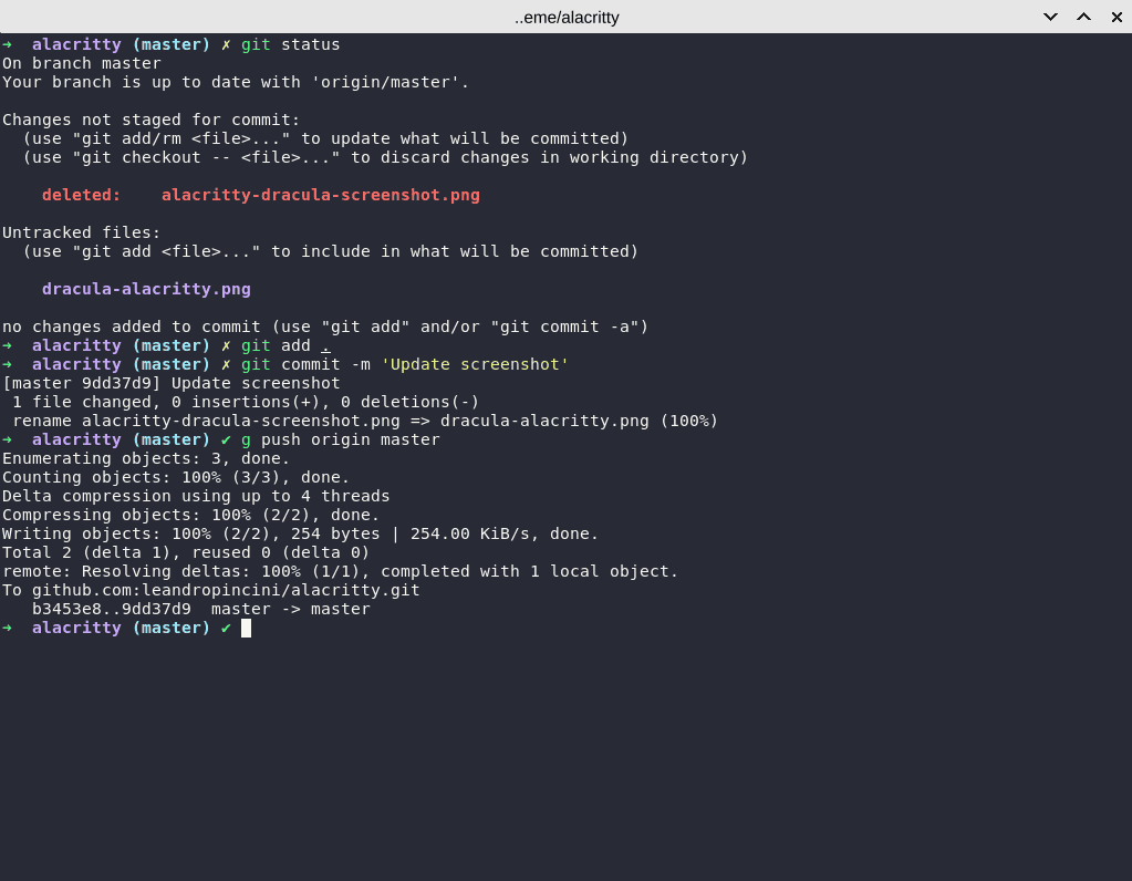 Alacritty GPU accelerated minimalist terminal