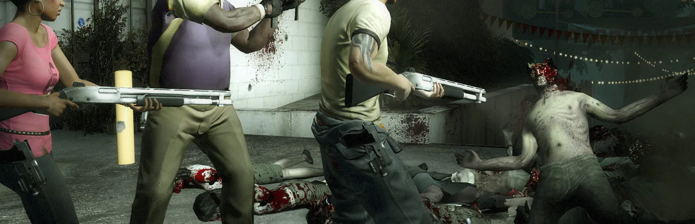 Left 4 Dead 2 co-op gameplay on Ubuntu