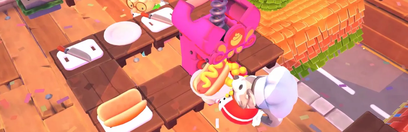 Overcooked! 2 co-op gameplay on Ubuntu