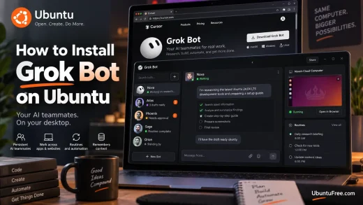 Cover image grok bot - How to Install Grok Bot on Ubuntu 26.04 and 24.04 - Desktop App Setup
