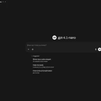 The Open WebUI chat screen running on Ubuntu, with a sidebar of past chats and folders on the left and a messa