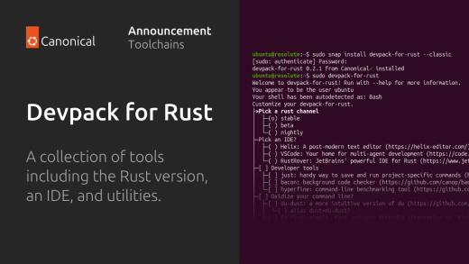 Devpack for Rust: Zero to Rust in seconds | Ubuntu