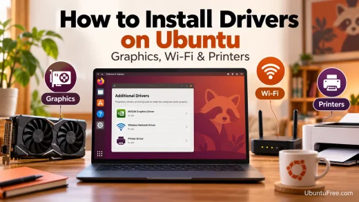 Cover art get drivers - How to Install Drivers on Ubuntu 26.04 - Graphics, Wi-Fi & Printers