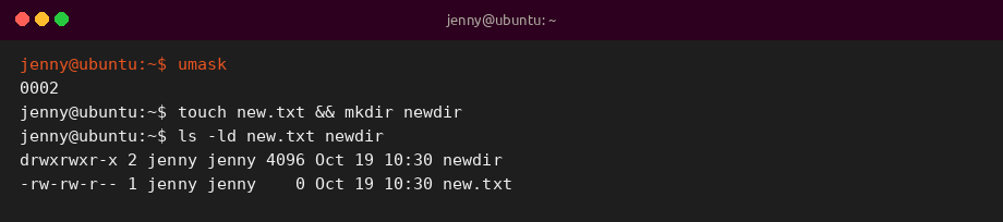 umask output and default permissions on Ubuntu 26.04